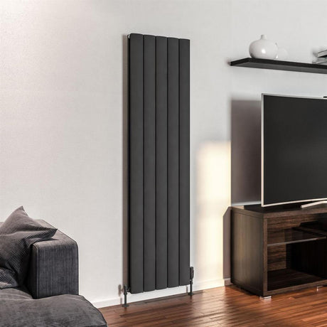 Eastbrook Guardia Aluminium Vertical Radiator 1800mm x 470mm - Matt Anthracite - 86.0036 - TAP 'N' SHOWER