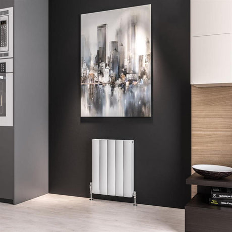 Eastbrook Guardia Aluminium Horizontal Radiator 600mm x 470mm - Matt White - 86.0038 - TAP 'N' SHOWER