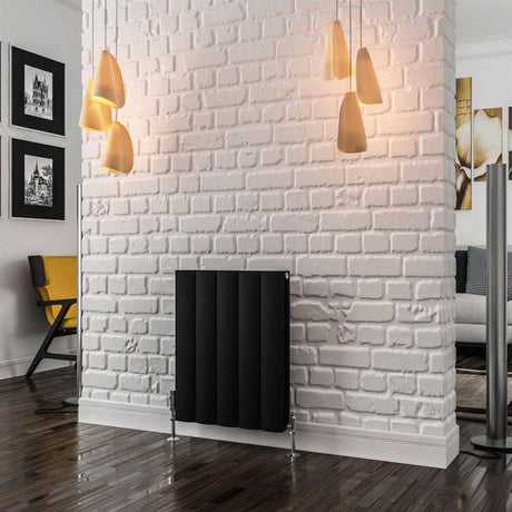 Eastbrook Guardia Aluminium Horizontal Radiator 600mm x 470mm - Matt Black - 86.0040 - TAP 'N' SHOWER