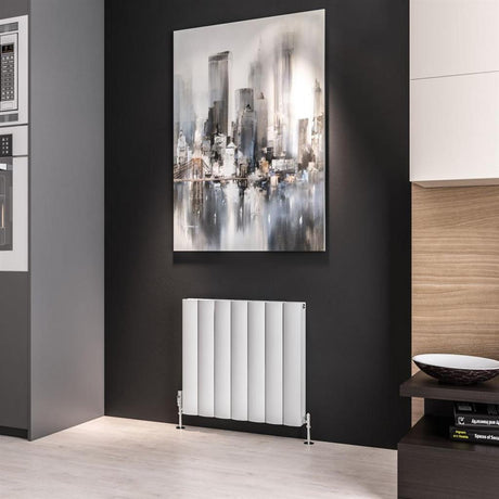 Eastbrook Guardia Aluminium Horizontal Radiator 600mm x 660mm - Matt White - 86.0041 - TAP 'N' SHOWER