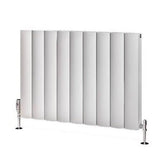 Eastbrook Guardia Aluminium Horizontal Radiator 600mm x 850mm - Matt White - 86.0044 - TAP 'N' SHOWER