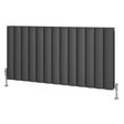 Eastbrook Guardia Aluminium Horizontal Radiator 600mm x 1230mm - Matt Anthracite - 86.0051 - TAP 'N' SHOWER