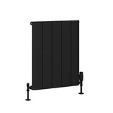 Eastbrook Peretti Aluminium Horizontal Flat Panel Radiator 600mm x 470mm - Matt Black - 86.0064 - TAP 'N' SHOWER