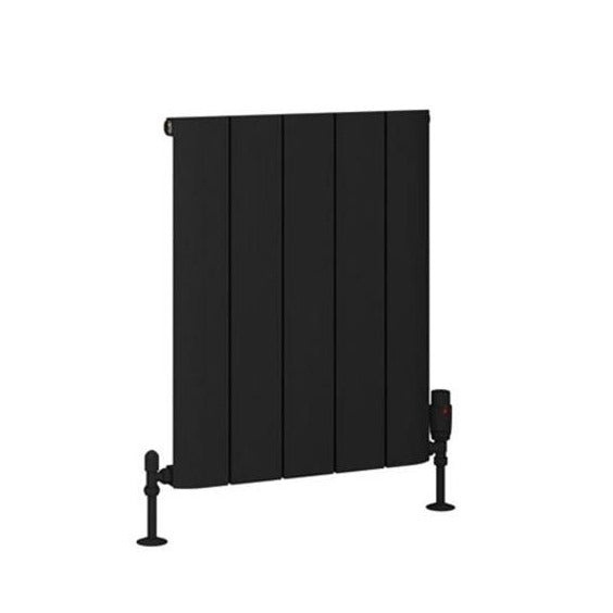 Eastbrook Peretti Aluminium Horizontal Flat Panel Radiator 600mm x 470mm - Matt Black - 86.0064 - TAP 'N' SHOWER