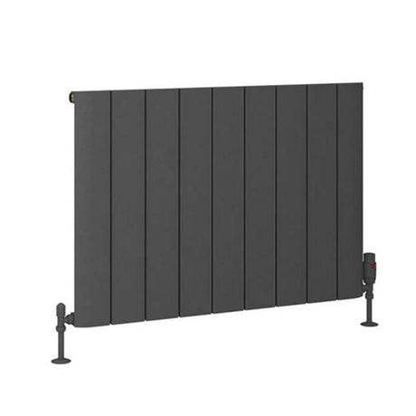 Eastbrook Peretti Aluminium Horizontal Flat Panel Radiator 600mm x 850mm - Matt Anthracite - 86.0069 - TAP 'N' SHOWER