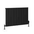 Eastbrook Peretti Aluminium Horizontal Flat Panel Radiator 600mm x 850mm - Matt Black - 86.0070 - TAP 'N' SHOWER