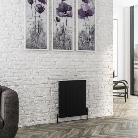 Eastbrook Vesima Aluminium Horizontal Radiators 600mm x 503mm - Matt Black - 86.0091 - TAP 'N' SHOWER