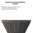 Eastbrook Peretti Top Cover Cap Set 660mm - Chrome - 86.0128 - TAP 'N' SHOWER