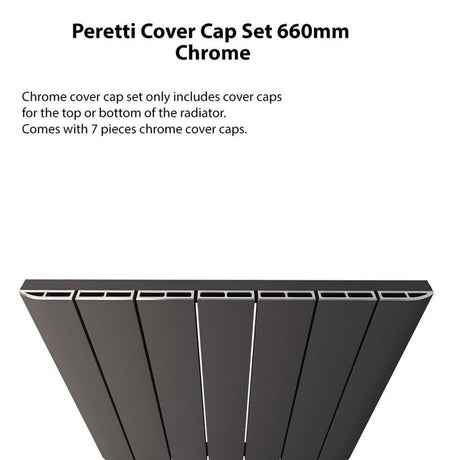 Eastbrook Peretti Top Cover Cap Set 660mm - Chrome - 86.0128 - TAP 'N' SHOWER