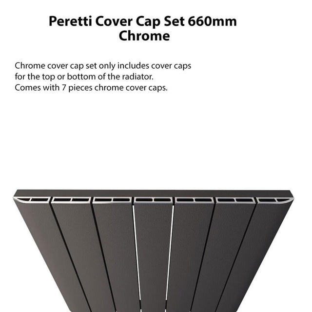 Eastbrook Peretti Top Cover Cap Set 660mm - Chrome - 86.0128 - TAP 'N' SHOWER