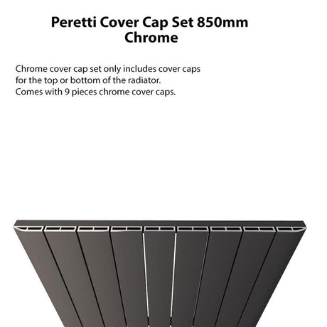 Eastbrook Peretti Top Cover Cap Set 850mm - Chrome - 86.0129 - TAP 'N' SHOWER