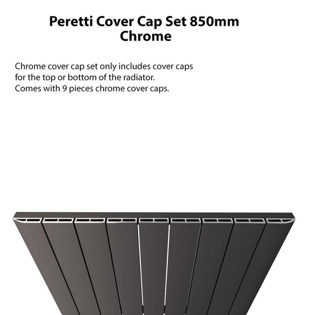 Eastbrook Peretti Top Cover Cap Set 850mm - Chrome - 86.0129 - TAP 'N' SHOWER