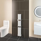 Eastbrook Berlini Aluminium Vertical Radiator 1200mm x 185mm - Matt White - 86.0144 - TAP 'N' SHOWER