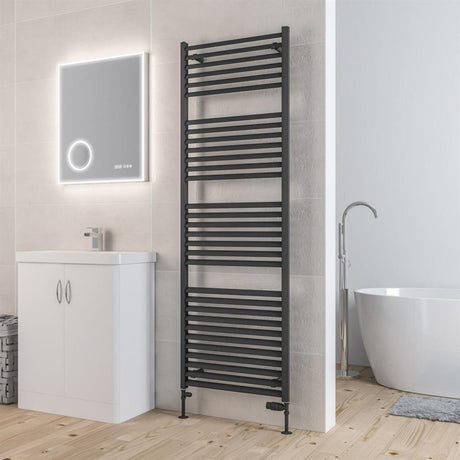 Eastbrook Velor Aluminium Towel Radiator 1800mm x 600mm - Matt Anthracite - 86.0169 - TAP 'N' SHOWER