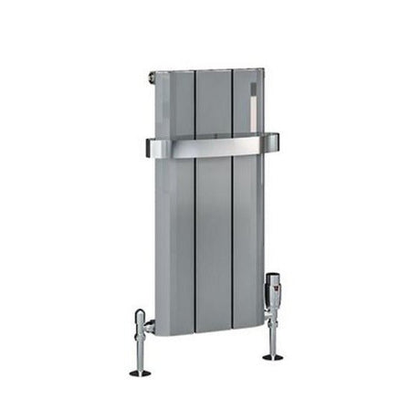 Eastbrook Peretti Aluminium Vertical Flat Panel Radiator 600mm x 280mm - Polished - 86.0176 - TAP 'N' SHOWER
