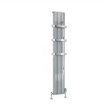 Eastbrook Peretti Aluminium Vertical Flat Panel Radiator 1800mm x 280mm - Polished - 86.0177 - TAP 'N' SHOWER