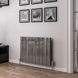 Eastbrook Peretti Aluminium Horizontal Flat Panel Radiator 600mm x 850mm - Polished - 86.0182 - TAP 'N' SHOWER