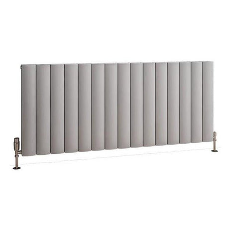 Eastbrook Guardia Aluminium Horizontal Radiator 600mm x 1420mm - Matt Grey - 86.0197 - TAP 'N' SHOWER