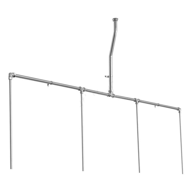 Armitage Shanks Sanura/Mura Exposed Flushpipes For 4 Urinal Bowls - Stainless Steel - S6223MY