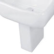Rak Metropolitan Semi Pedestal For 42cm Basin - White - METHALPED