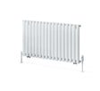 Eastbrook Tunstall Horizontal Designer Radiator 600mm x 1179mm - Matt White - 89.0022 - TAP 'N' SHOWER
