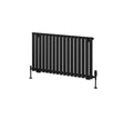 Eastbrook Tunstall Horizontal Designer Radiator 600mm x 1179mm - Matt Black - 89.0024 - TAP 'N' SHOWER
