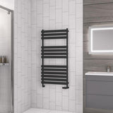 Eastbrook Tunstall Designer Towel Radiator 1200mm x 600mm - Matt Black - 89.0047 - TAP 'N' SHOWER