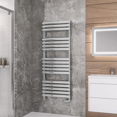 Eastbrook Tunstall Designer Towel Radiator 1600mm x 600mm - Chrome - 89.0052 - TAP 'N' SHOWER