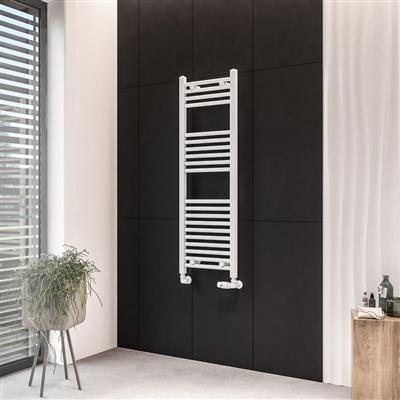 Eastbrook Wingrave Straight Ladder Towel Radiator 1200mm x 400mm - Matt White - 89.0055 - TAP 'N' SHOWER