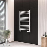 Eastbrook Wingrave Straight Ladder Towel Radiator 1000mm x 600mm - Matt White - 89.0064 - TAP 'N' SHOWER
