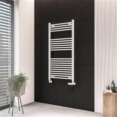 Eastbrook Wingrave Straight Ladder Towel Radiator1200mm x 600mm - Matt White - 89.0065 - TAP 'N' SHOWER