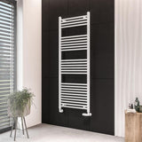 Eastbrook Wingrave Straight Ladder Towel Radiator 1600mm x 600mm - Matt White - 89.0066 - TAP 'N' SHOWER