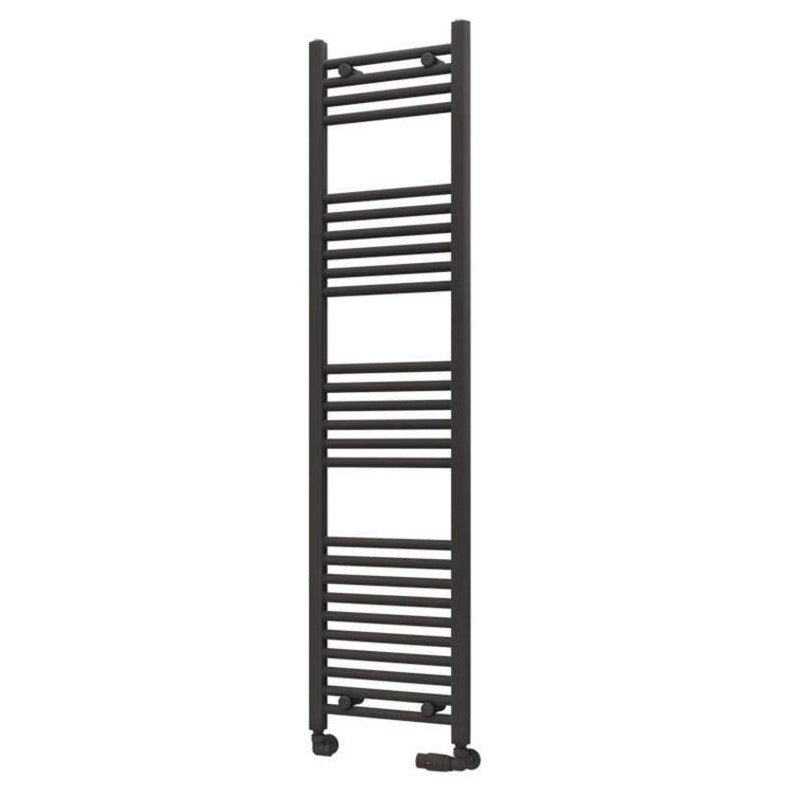Eastbrook Wingrave Straight Ladder Towel Radiator 1600mm x 400mm - Matt Anthracite - 89.0071 - TAP 'N' SHOWER