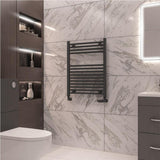 Eastbrook Wingrave Straight Ladder Towel Radiator 800mm x 600mm - Matt Anthracite - 89.0078 - TAP 'N' SHOWER