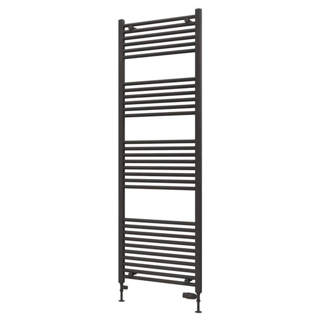 Eastbrook Wingrave Straight Ladder Towel Radiator 1800mm x 600mm - Matt Anthracite - 89.0082 - TAP 'N' SHOWER