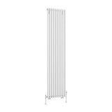 Eastbrook Rowsham Vertical Designer Radiator 1800mm x 380mm - Matt White - 89.0103 - TAP 'N' SHOWER