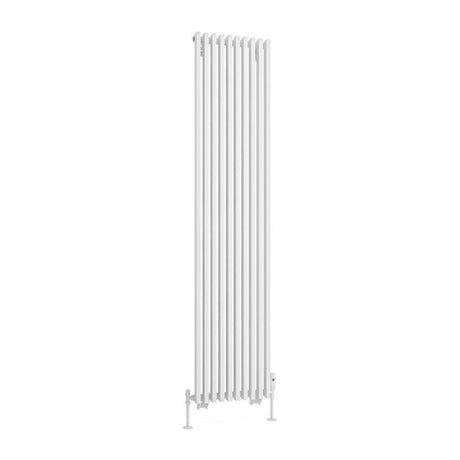 Eastbrook Rowsham Vertical Designer Radiator 1800mm x 380mm - Matt White - 89.0103 - TAP 'N' SHOWER