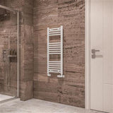 Eastbrook Wingrave Straight Ladder Towel Radiator 1000mm x 400mm - Gloss White - 89.0114 - TAP 'N' SHOWER