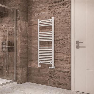 Eastbrook Wingrave Straight Ladder Towel Radiator1200mm x 500mm - Gloss White - 89.0120 - TAP 'N' SHOWER
