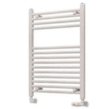 Eastbrook Wingrave Straight Ladder Towel Radiator 800mm x 600mm - Gloss White - 890123 - TAP 'N' SHOWER