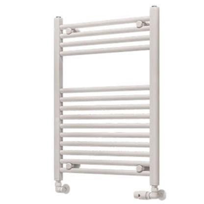 Eastbrook Wingrave Straight Ladder Towel Radiator 800mm x 600mm - Gloss White - 890123 - TAP 'N' SHOWER