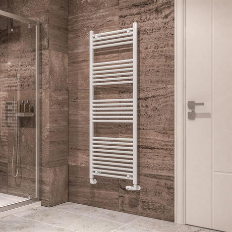 Eastbrook Wingrave Straight Ladder Towel Radiator 1600mm x 600mm - Gloss White - 89.0126 - TAP 'N' SHOWER