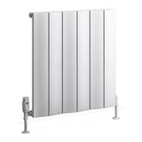 Eastbrook Fairford Aluminium Horizontal Radiator 600mm x 565mm - Matt White - 89.0218 - TAP 'N' SHOWER