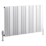 Eastbrook Fairford Aluminium Horizontal Radiator 600mm x 945mm - Matt White - 89.0219 - TAP 'N' SHOWER