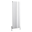 Eastbrook Fairford Aluminium Vertical Radiator 1200mm x 375mm - Matt White - 89.0221 - TAP 'N' SHOWER