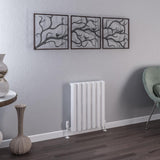 Eastbrook Burford Aluminium Horizontal Radiator 600mm x 485mm - Matt White - 89.0229 - TAP 'N' SHOWER
