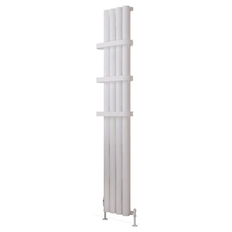Eastbrook Burford Aluminium Vertical Radiator 1800mm x 275mm - Matt White - 89.0234 - TAP 'N' SHOWER