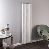 Eastbrook Burford Aluminium Vertical Radiator 1800mm x 485mm - Matt White - 89.0237 - TAP 'N' SHOWER