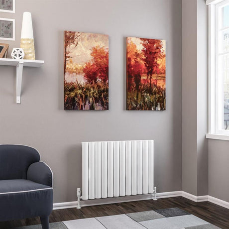 Eastbrook Kelmscott Aluminium Horizontal Radiator 600mm x 835mm - Matt White - 89.0249 - TAP 'N' SHOWER