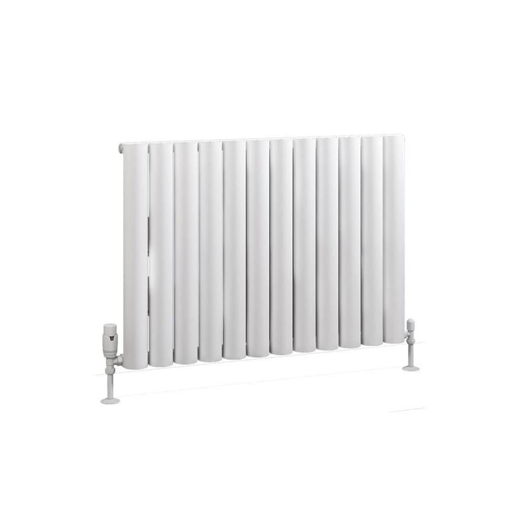 Eastbrook Kelmscott Aluminium Horizontal Radiator 600mm x 835mm - Matt White - 89.0249 - TAP 'N' SHOWER